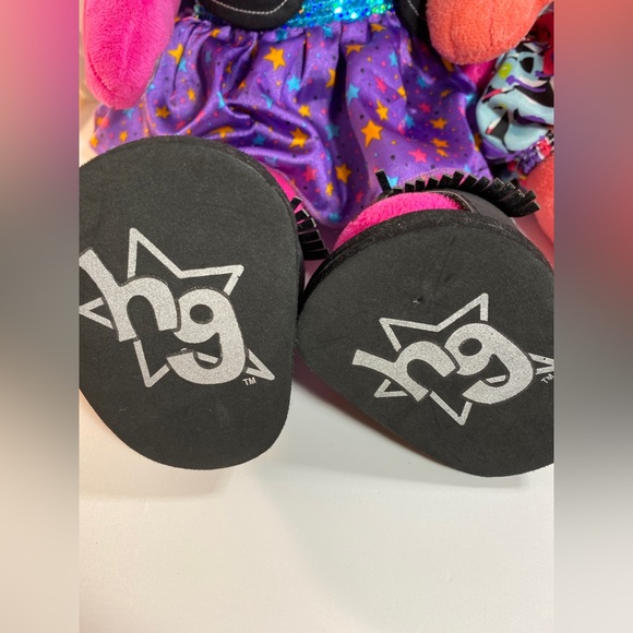 20" Build A Bear Honey Girl Risa Pink & Misha Rock Stars Singing Plushes BAB - Picture 4 of 13